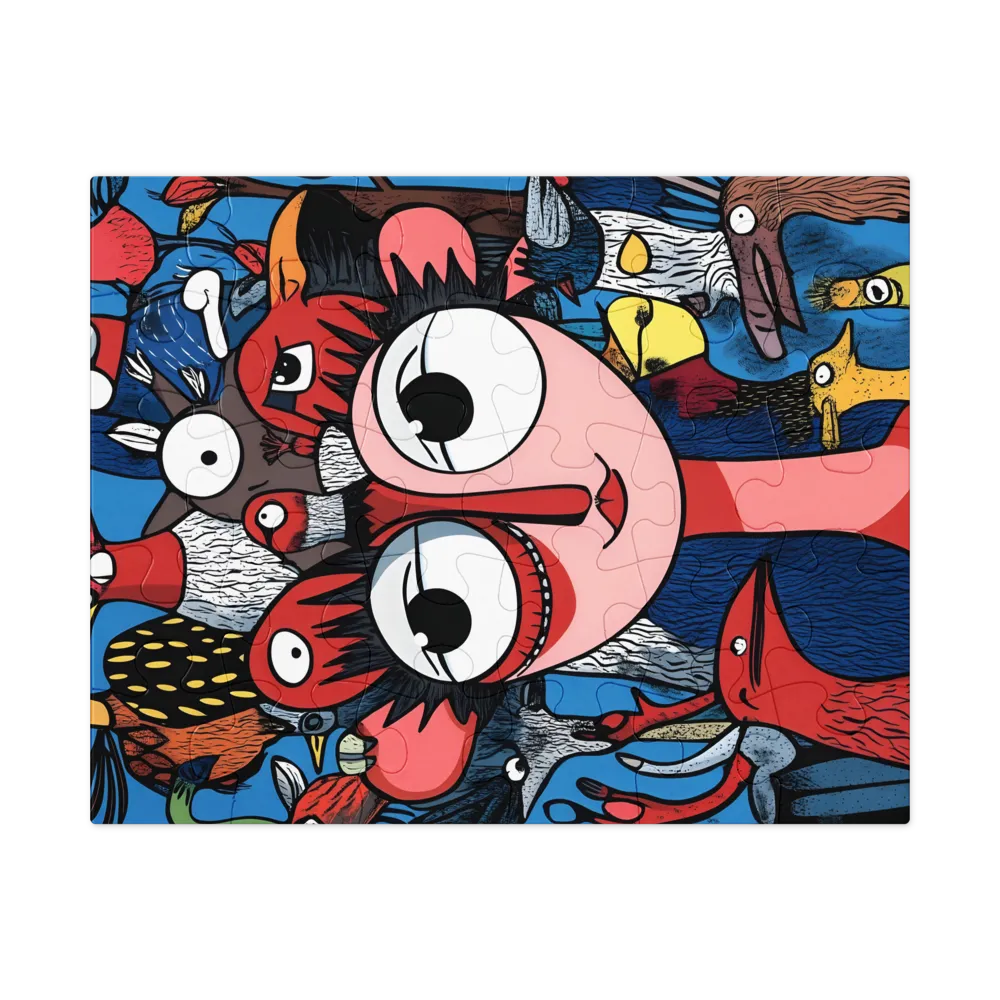 The Gathered Flock 
 Jigsaw Puzzle in Tin Box