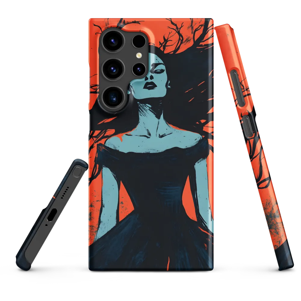 Surrealist Woman with Flowing Hair | Phone Case