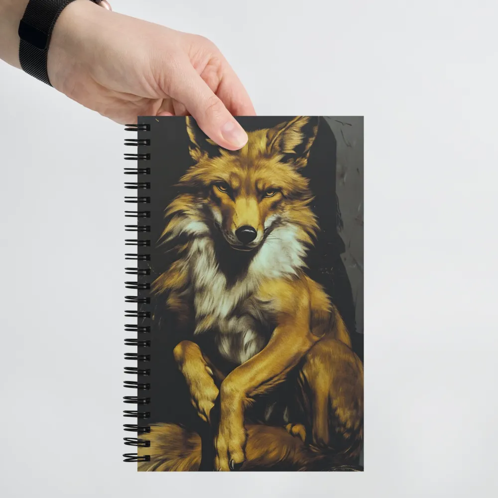 Golden Fox Portrait 
 Spiral Notebook | 140 pages