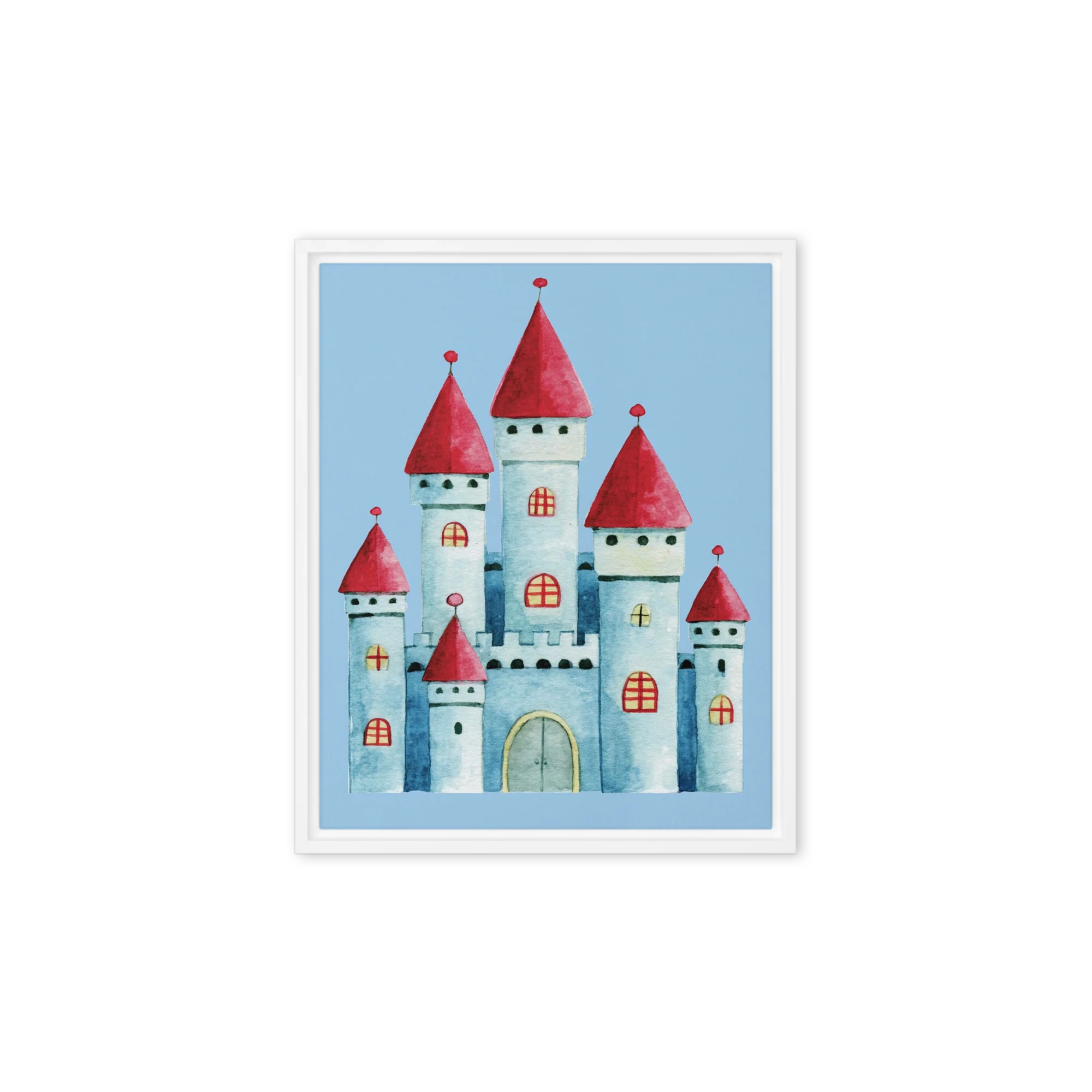Fairytale Watercolor Castle