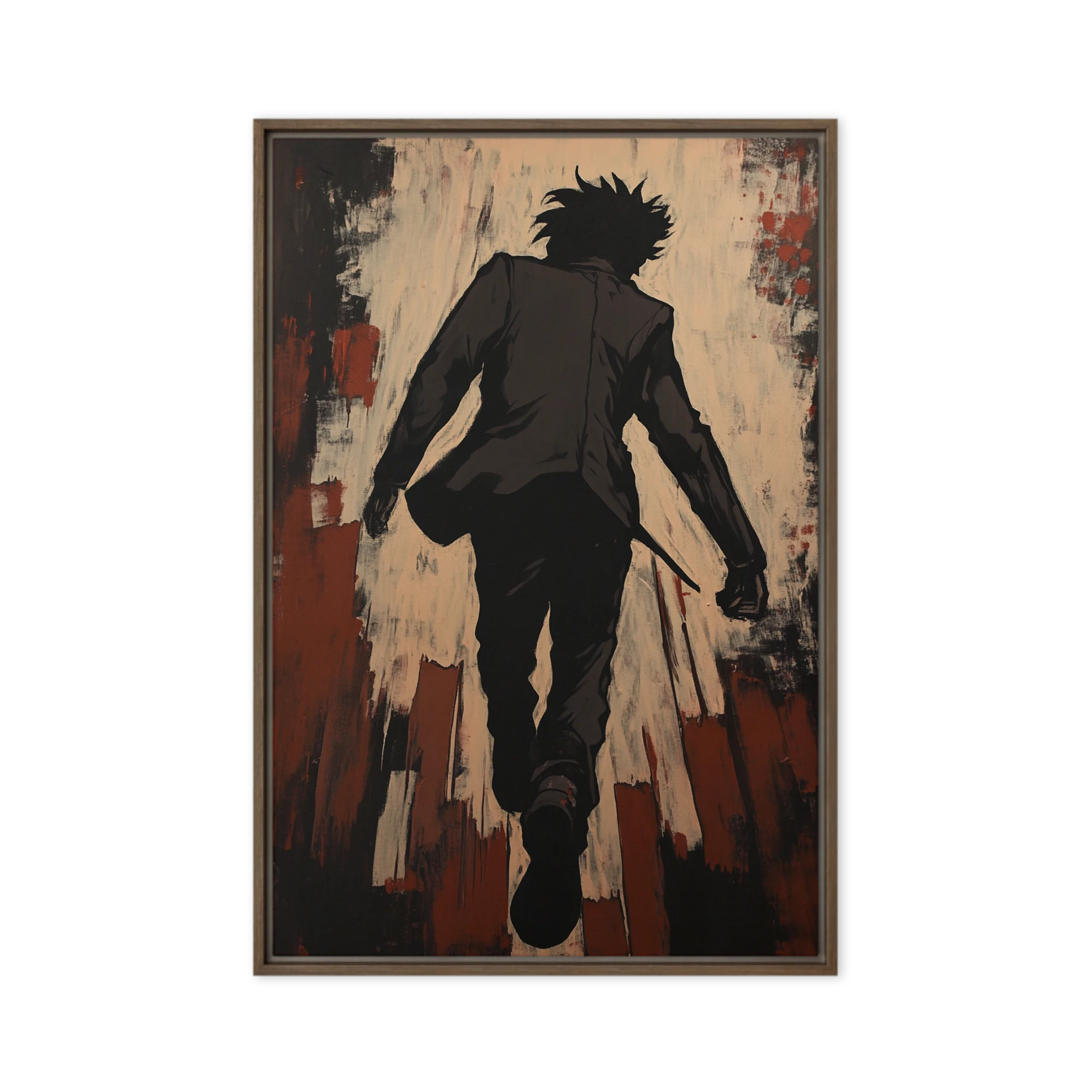 Silhouette of a Person Walking