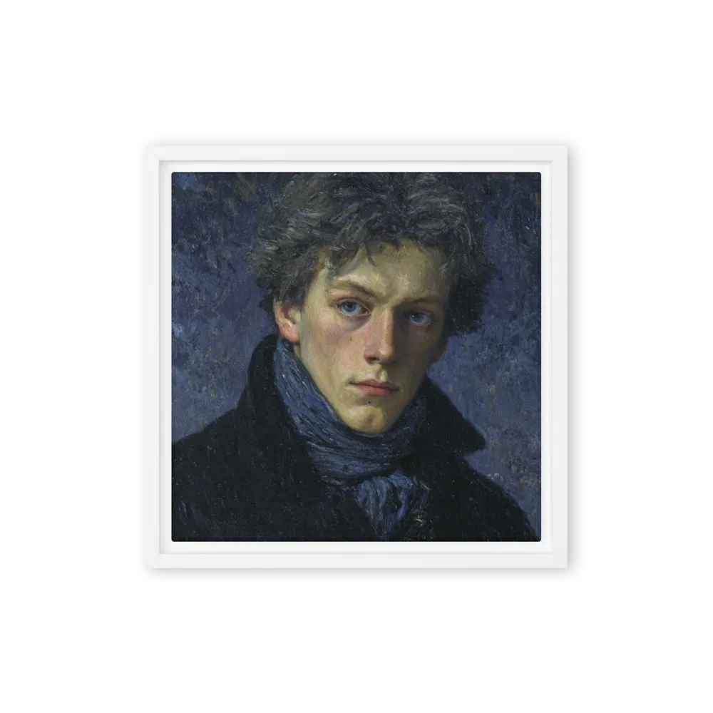 Portrait of a Young Man in Blue | Art Print