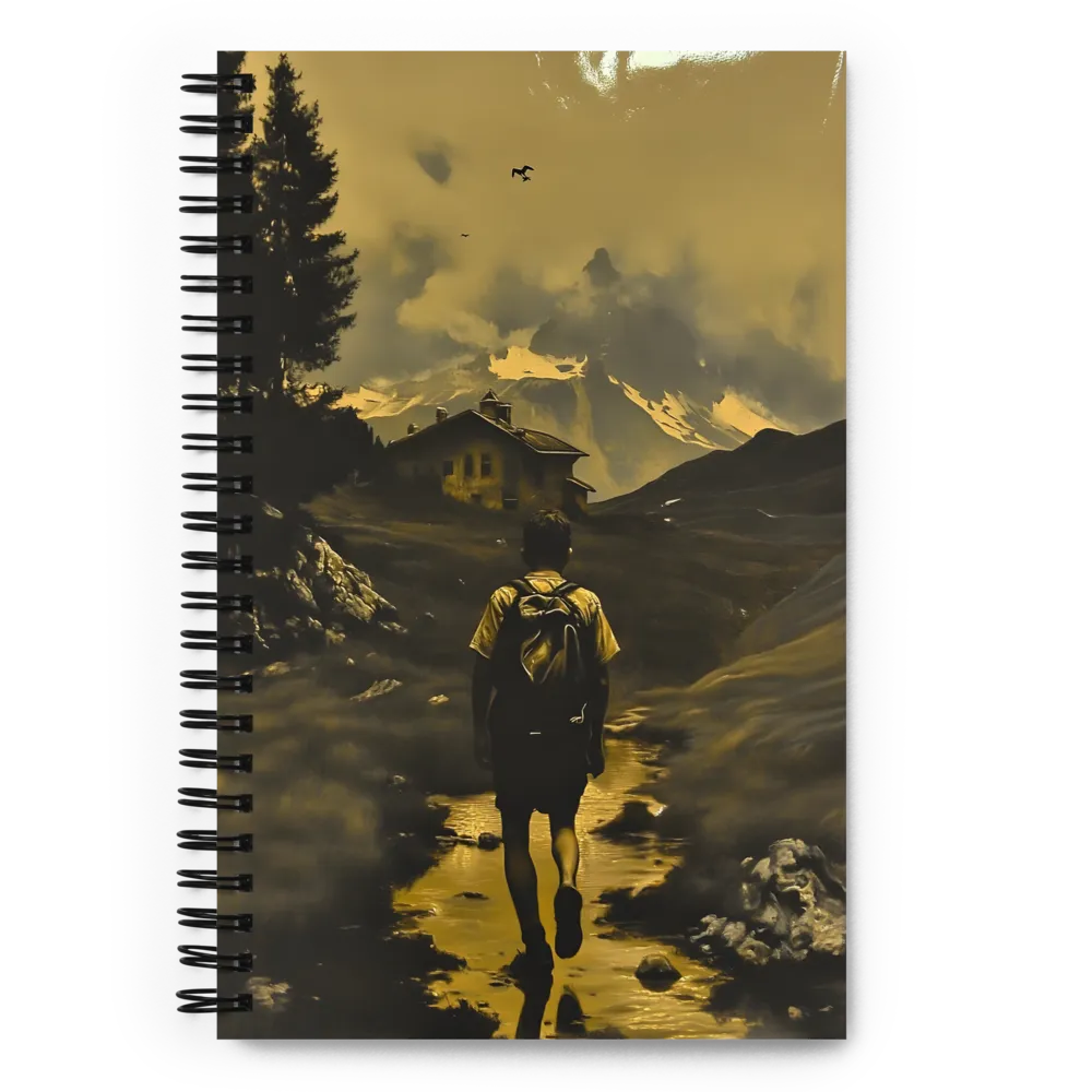 Alpine Journey in Sepia 
 Spiral Notebook | 140 pages