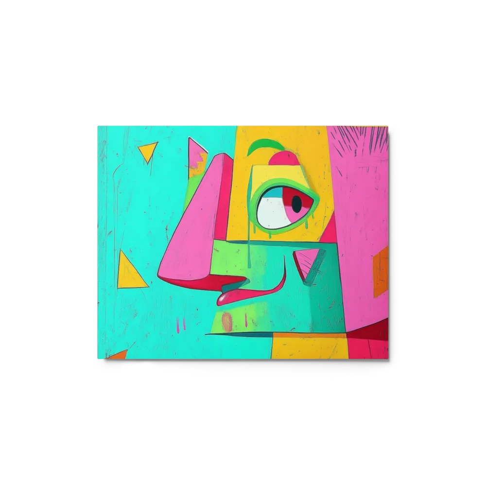 Cubist Portrait in Color Blocks