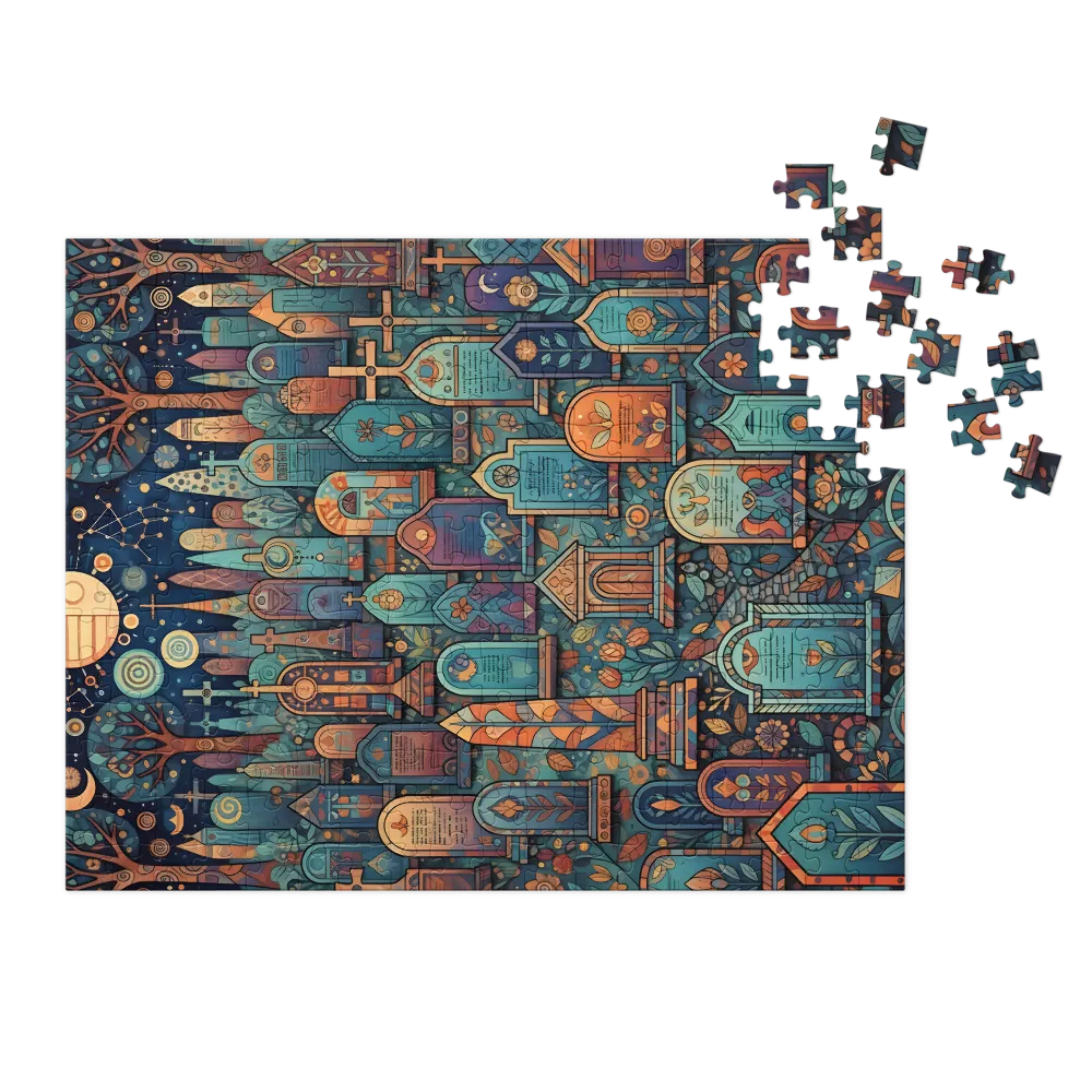 Moonlit Memorial 
 Jigsaw Puzzle in Tin Box