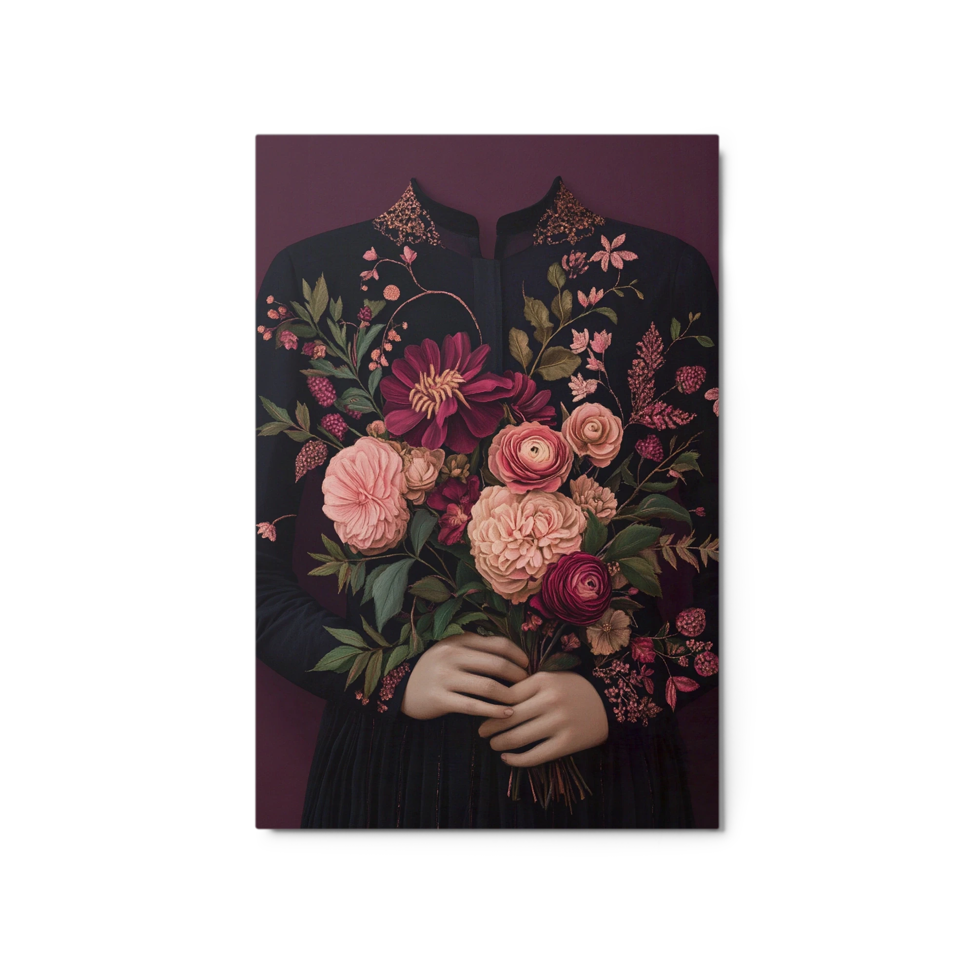 Embroidered Floral Bouquet