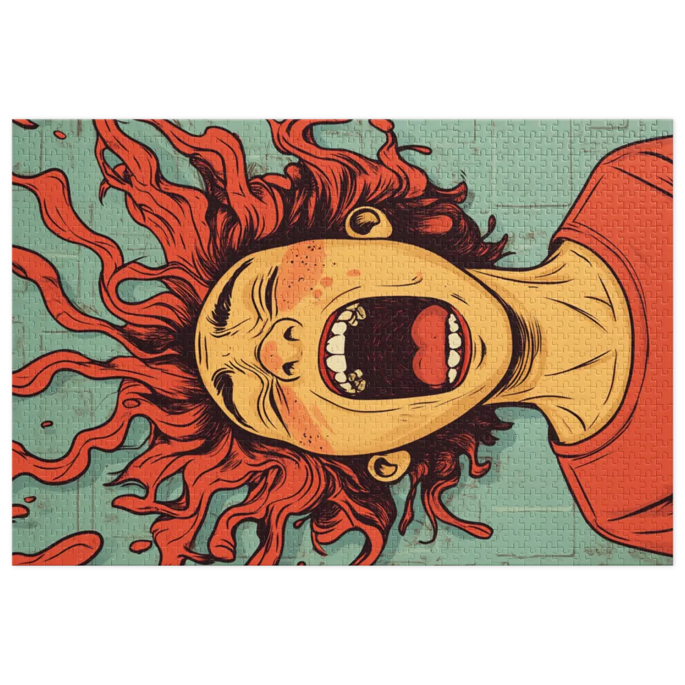 Screaming Girl Illustration | Jigsaw Puzzle (252/520 pieces)