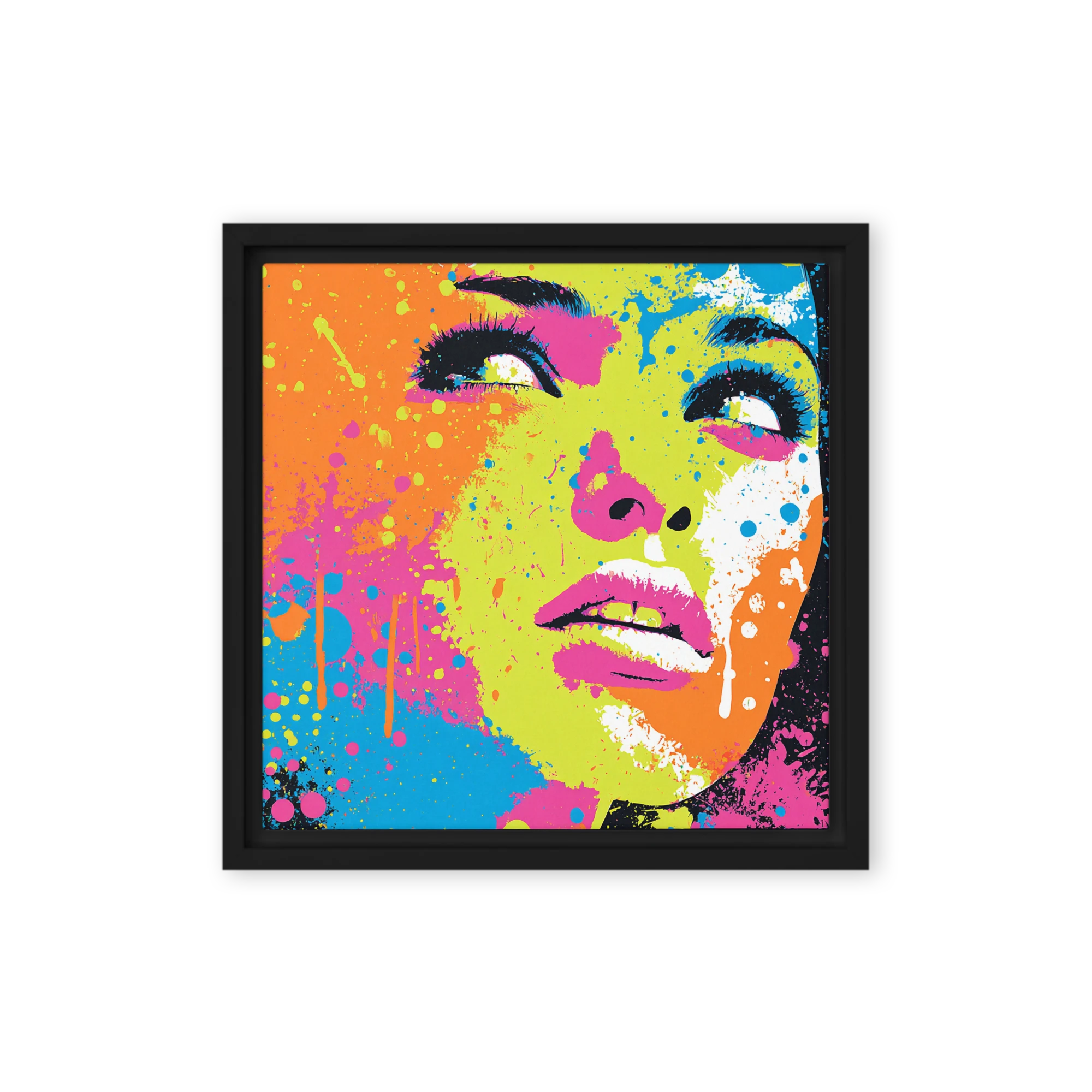 Neon Splatter Gaze