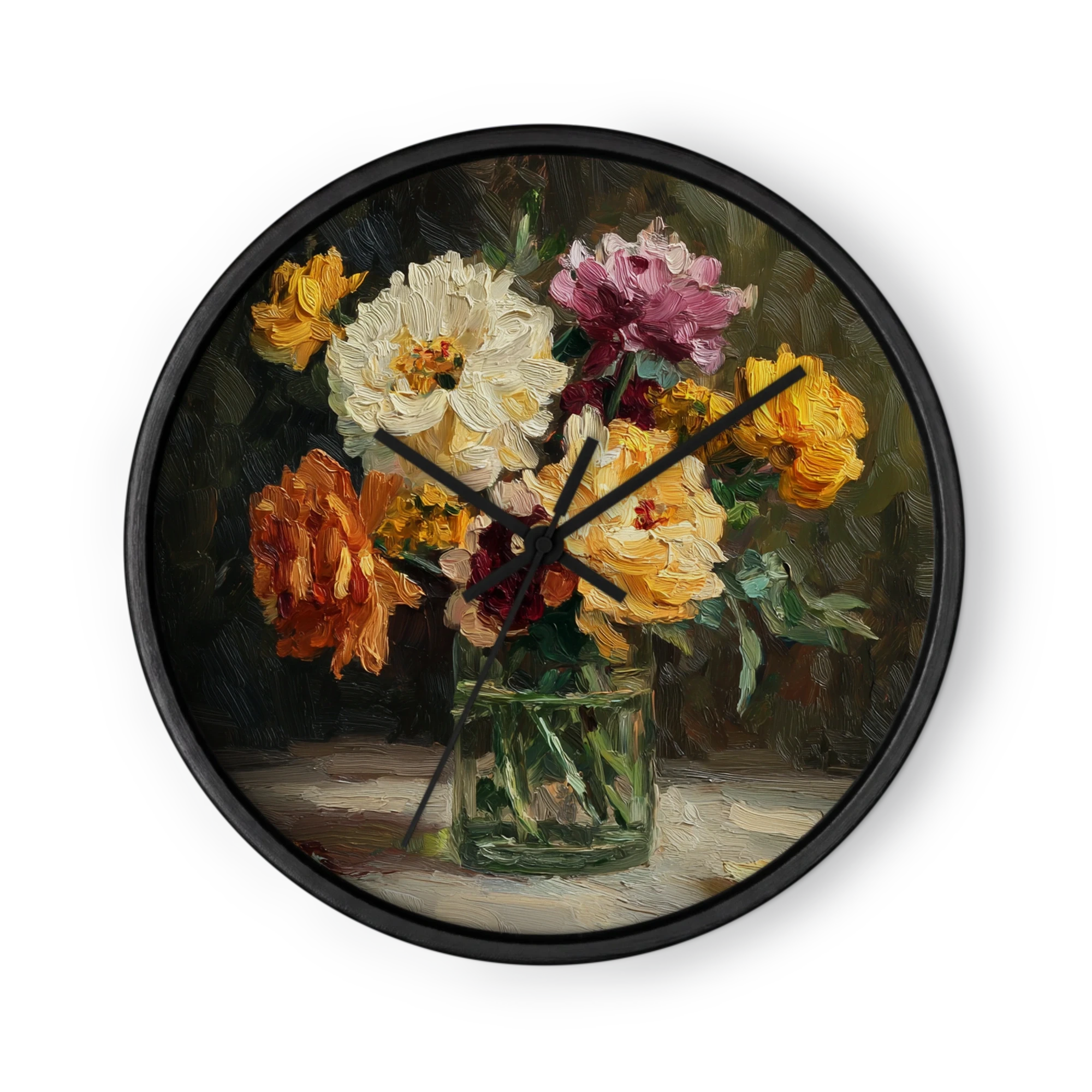 Peonies in Glass Vase