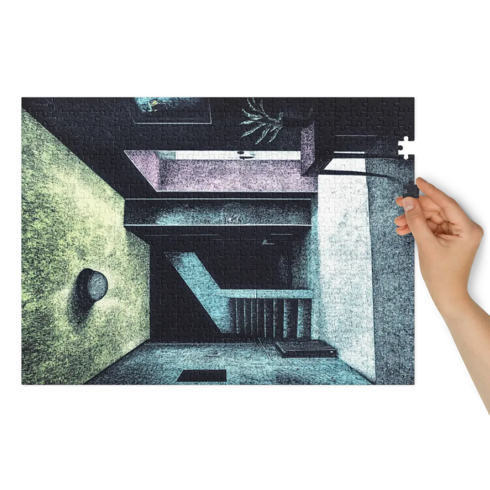 The Quiet Corridor 
 Jigsaw Puzzle in Tin Box