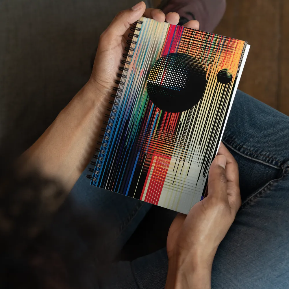 Cosmic Glitch Geometry 
 Spiral Notebook | 140 pages