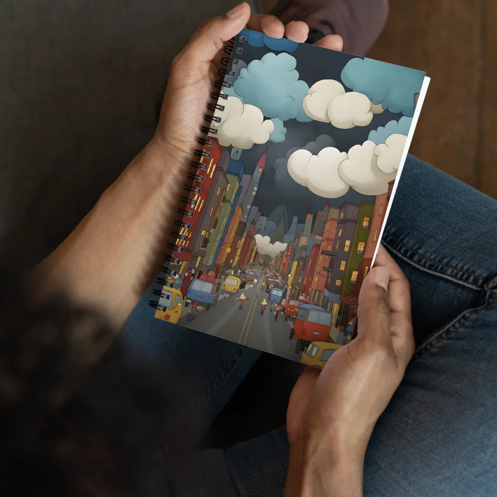 Night City Bustle 
 Spiral Notebook | 140 pages