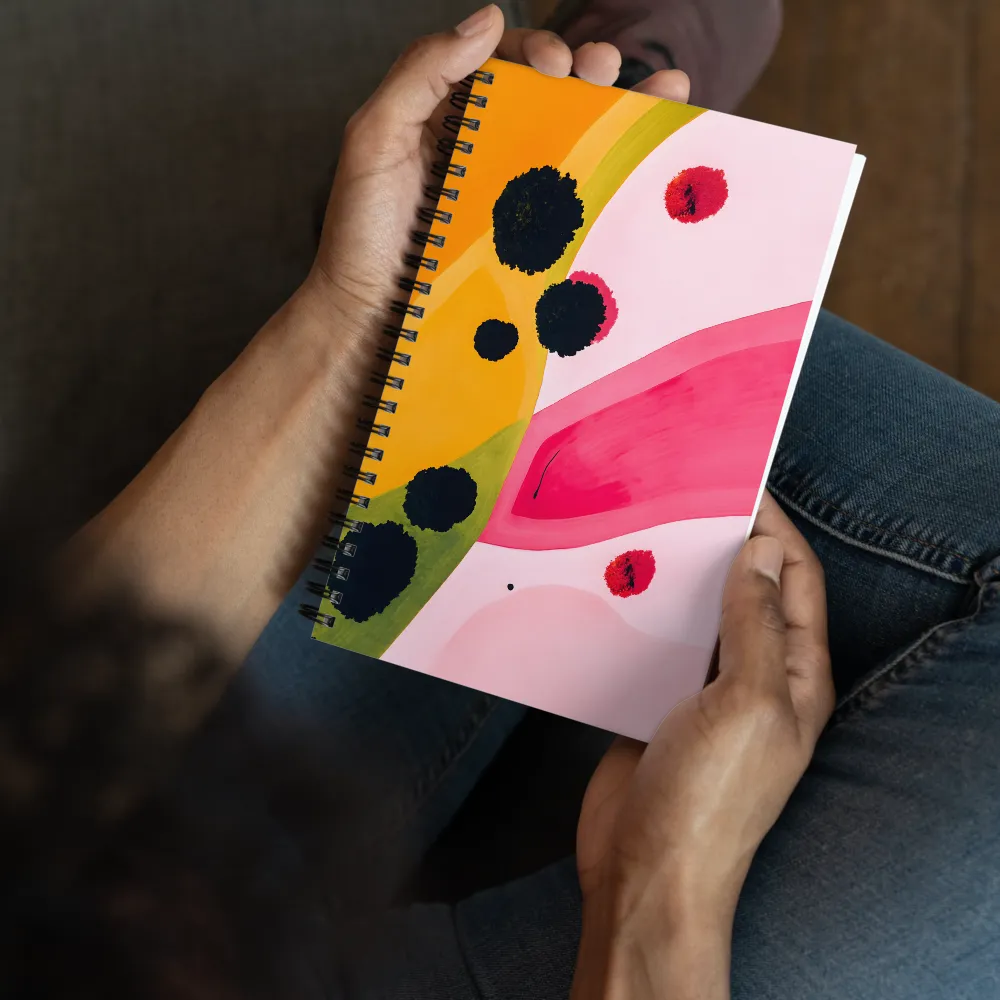Fluid Abstract Composition 
 Spiral Notebook | 140 pages