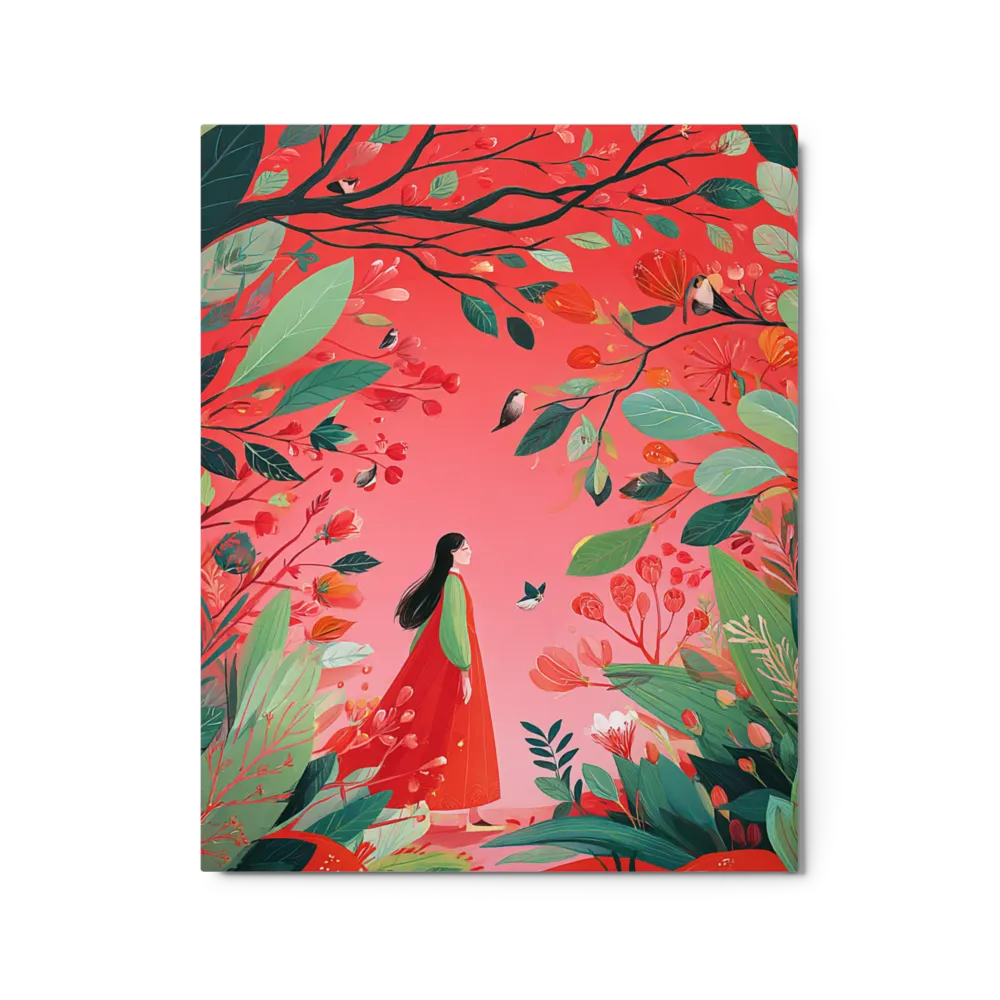 Path Through Crimson Woods | Art Print