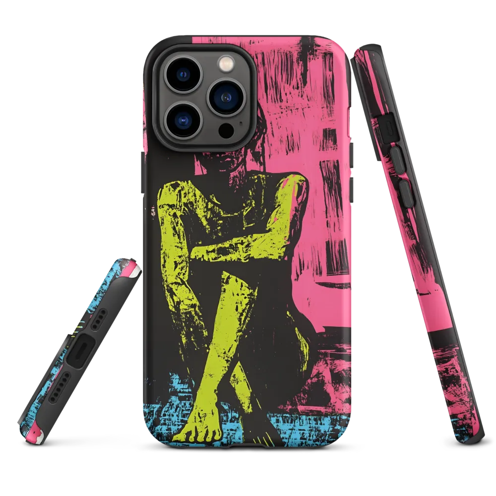 Contemplation in Pink and Green | Phone Case