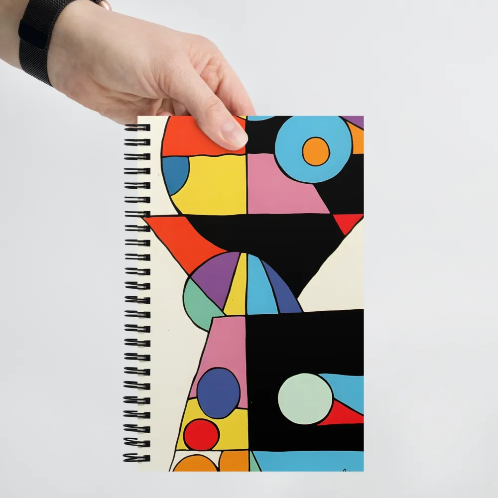 Abstract Geometric Composition 
 Spiral Notebook | 140 pages