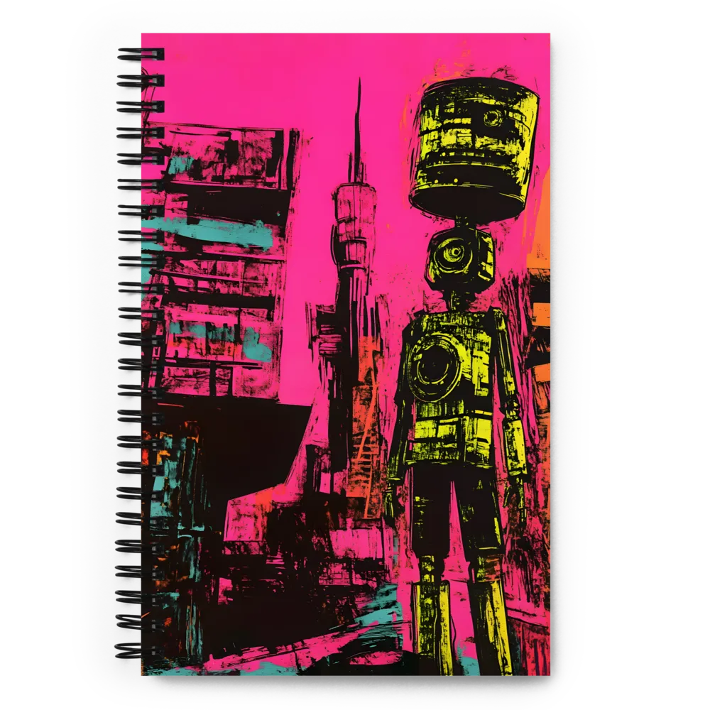 Neon Dystopian Future 
 Spiral Notebook | 140 pages