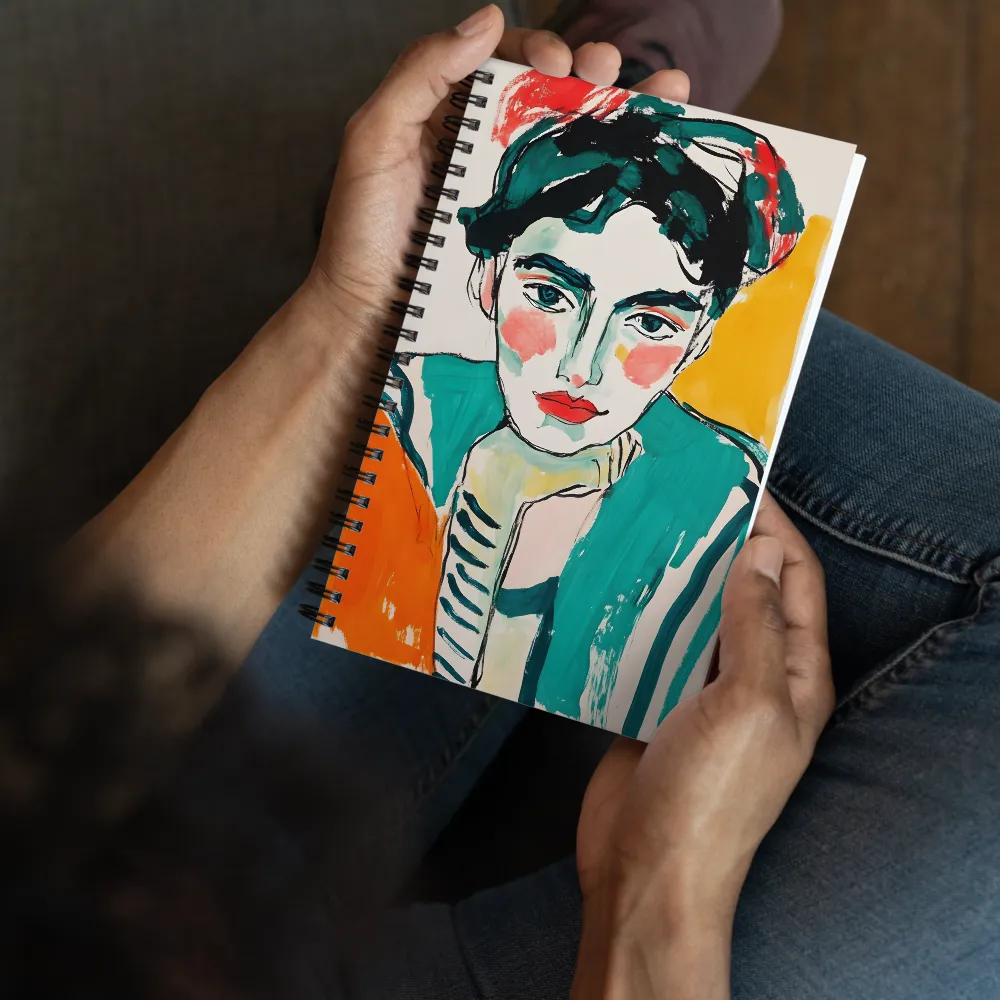 Expressive Pop Art Portrait 
 Spiral Notebook | 140 pages