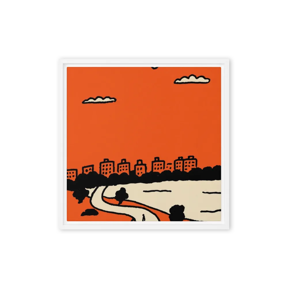 Red Sky City Walk | Art Print