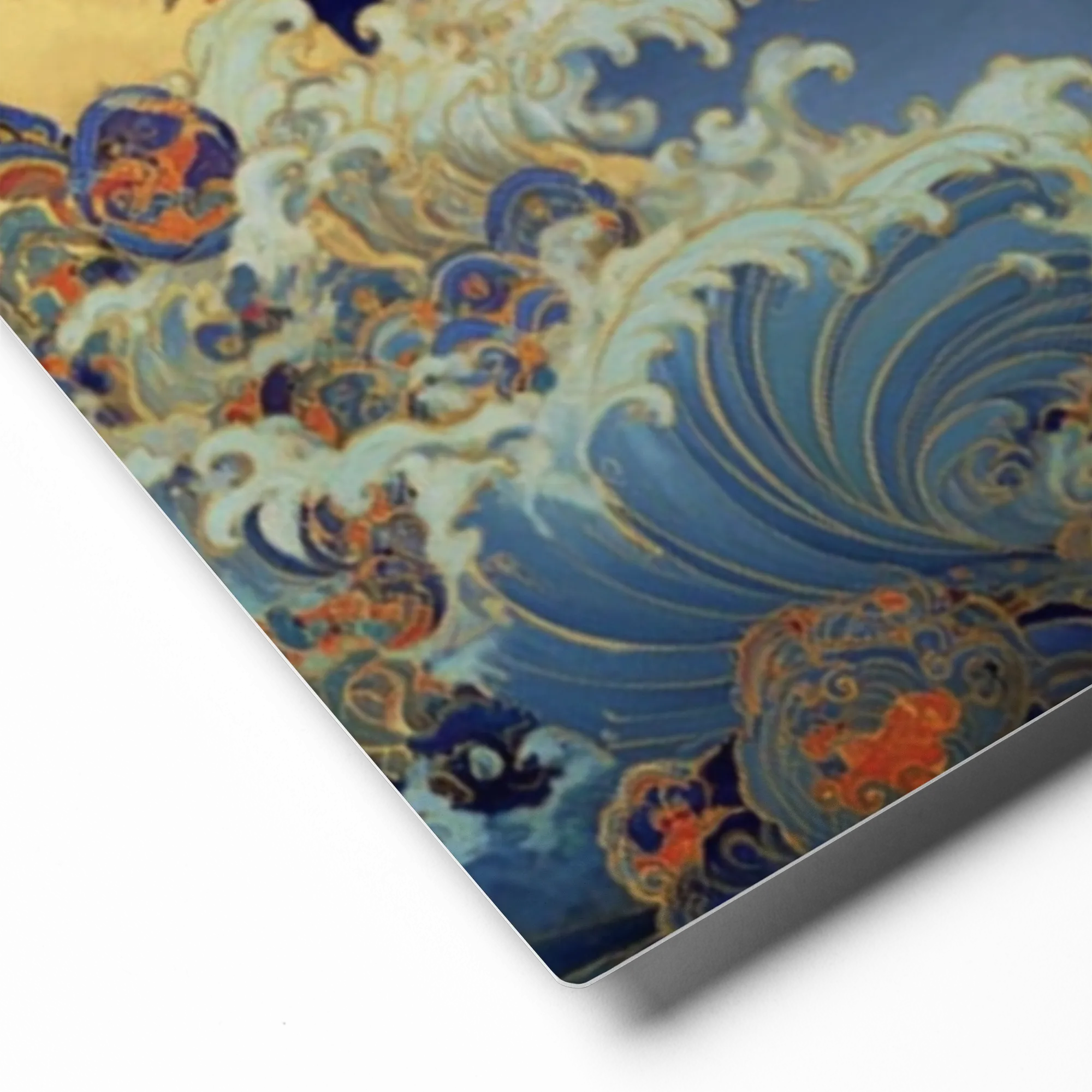 Golden Koi Waves | Art Print
