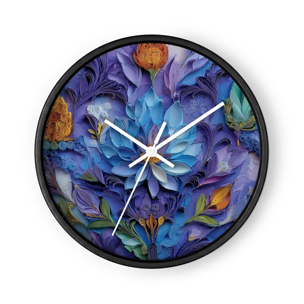 A Songbird and a Blue Bloom — Coiled Paper Petals