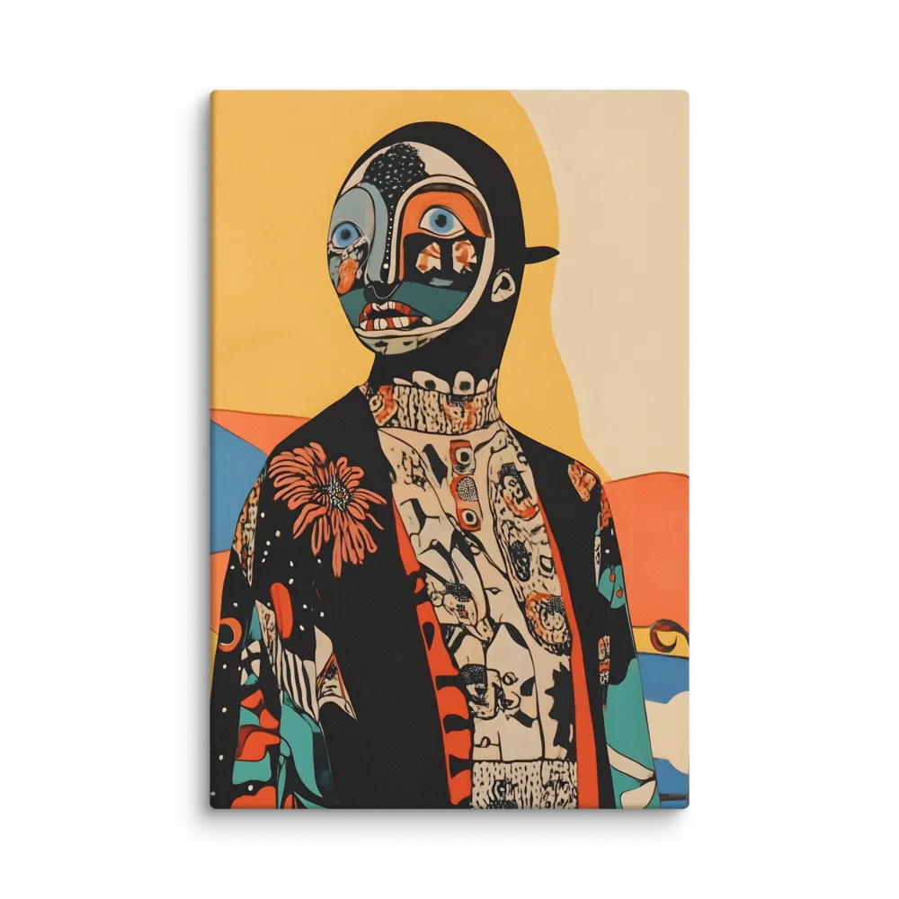 Mystic Patterned Figure 
 Canvas | 32″x 48″