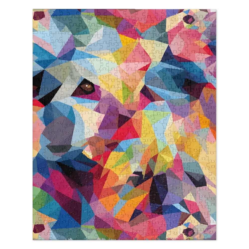 Geometric Canine Portrait 
 Jigsaw Puzzle