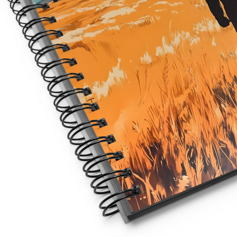 Man in Golden Field 
 Spiral Notebook | 140 pages