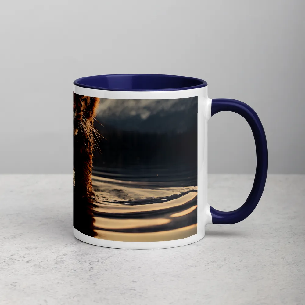 Golden Hour Reflection 
 Mug with Red inside