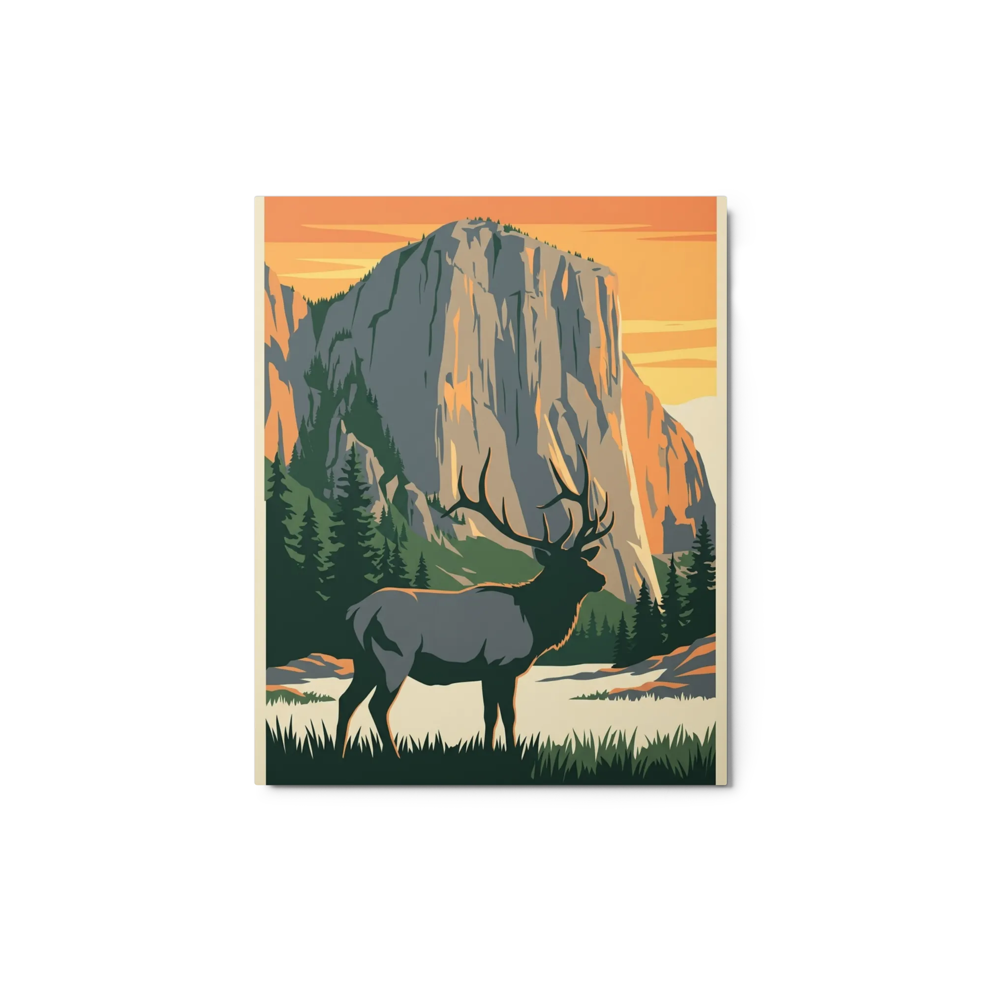 Sentinel of the Valley 
 Canvas with Black Frame
