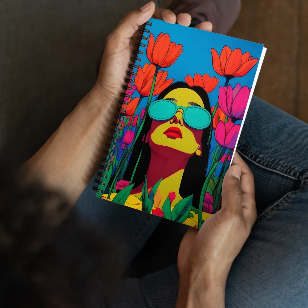Gaze Among Tulips 
 Spiral Notebook | 140 pages