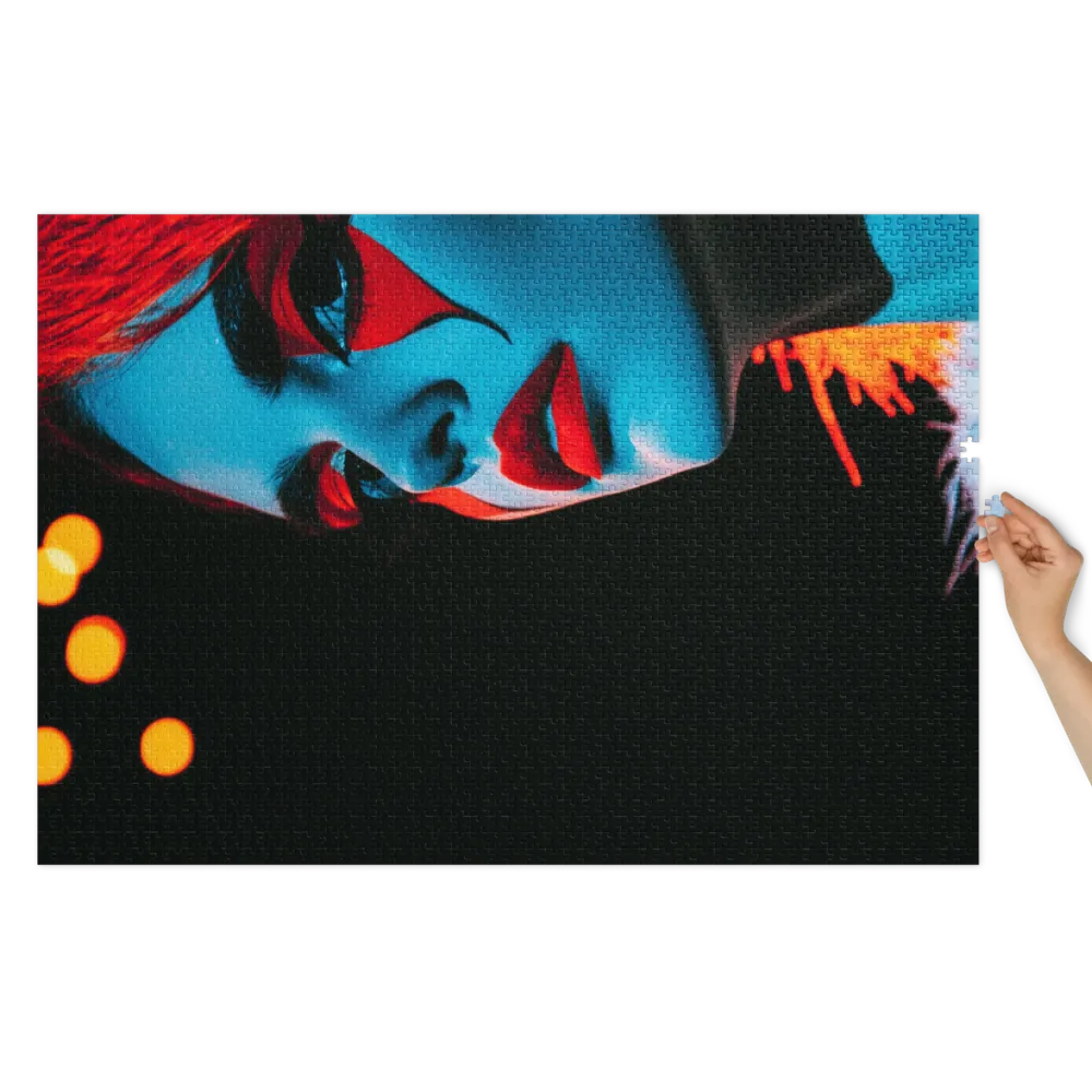 Electric Harlequin 
 Jigsaw Puzzle in Tin Box