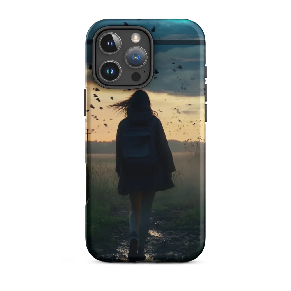 Surreal Silhouette in a Mystical Gateway | Phone Case