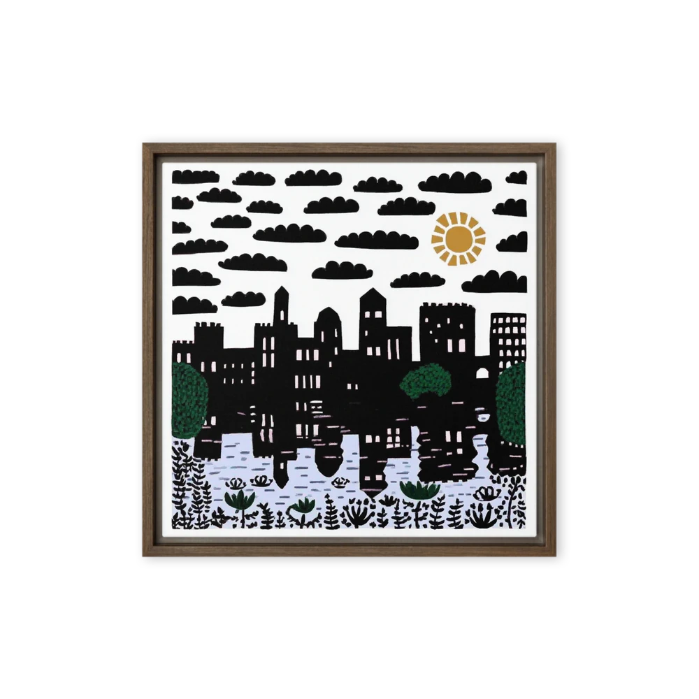 City Skyline Reflection | Art Print