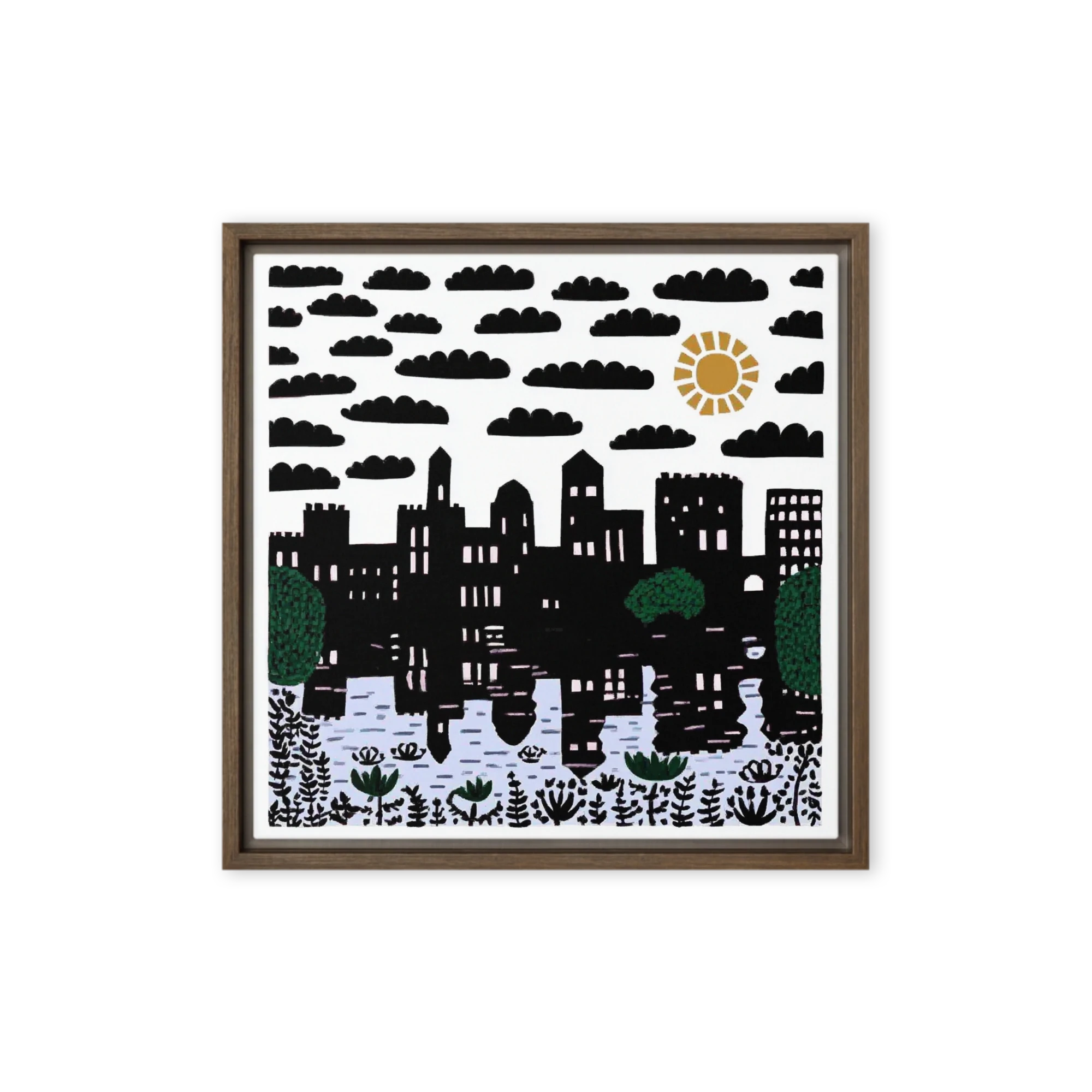 City Skyline Reflection