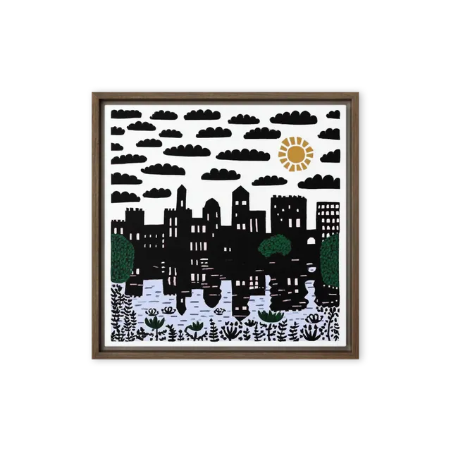 City Skyline Reflection | Art Print