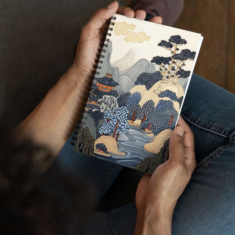 Serene Korean Landscape 
 Spiral Notebook | 140 pages