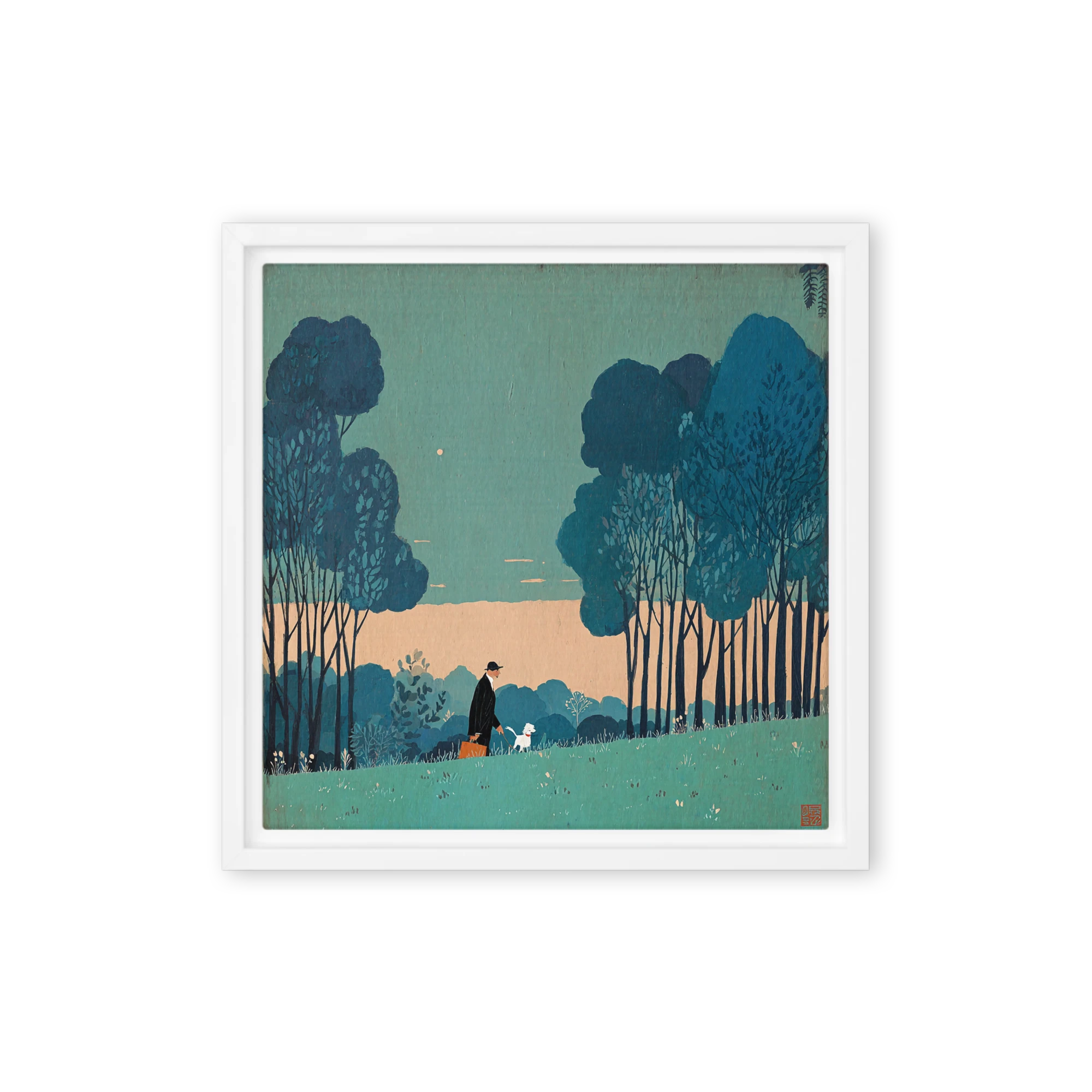 Evening Stroll with Companion