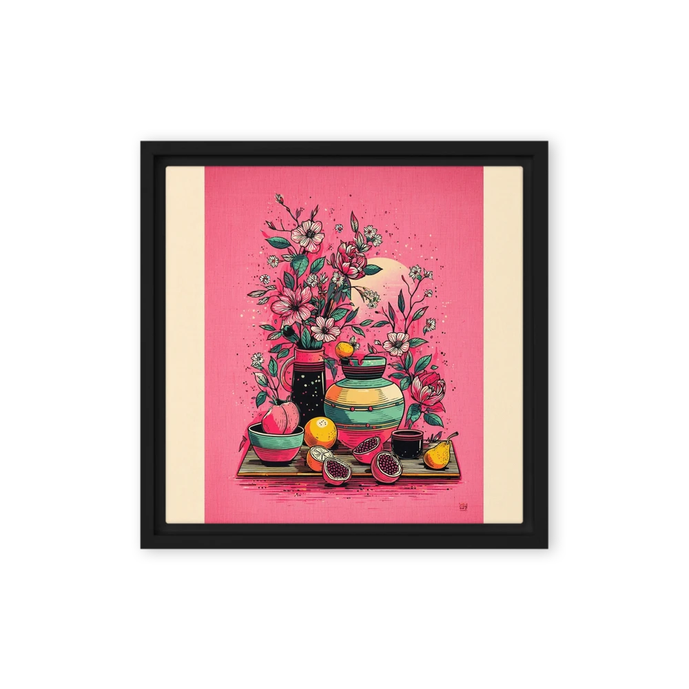 Botanical Still Life on Pink | Art Print
