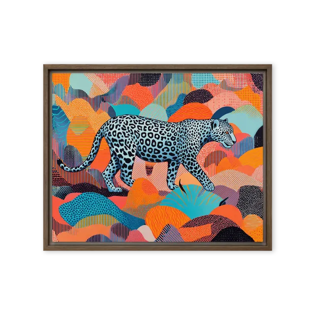 The Neon Leopard | Art Print