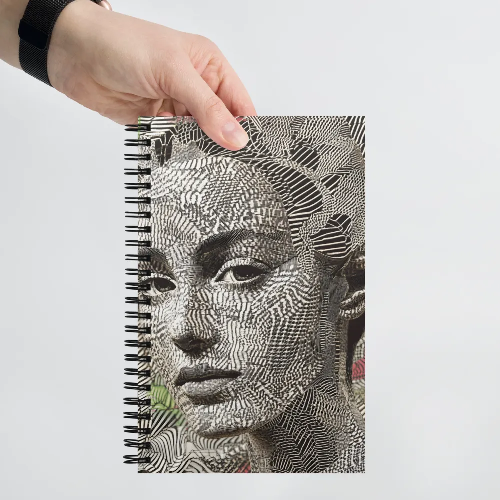 Engraved Visage 
 Spiral Notebook | 140 pages
