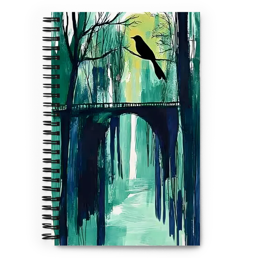 Forest Bridge Bird 
 Spiral Notebook | 140 pages