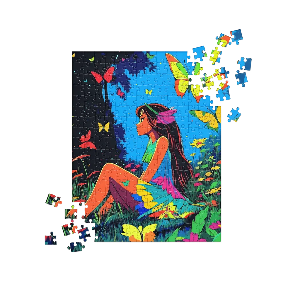 Butterfly Meadow Dream 
 Jigsaw Puzzle