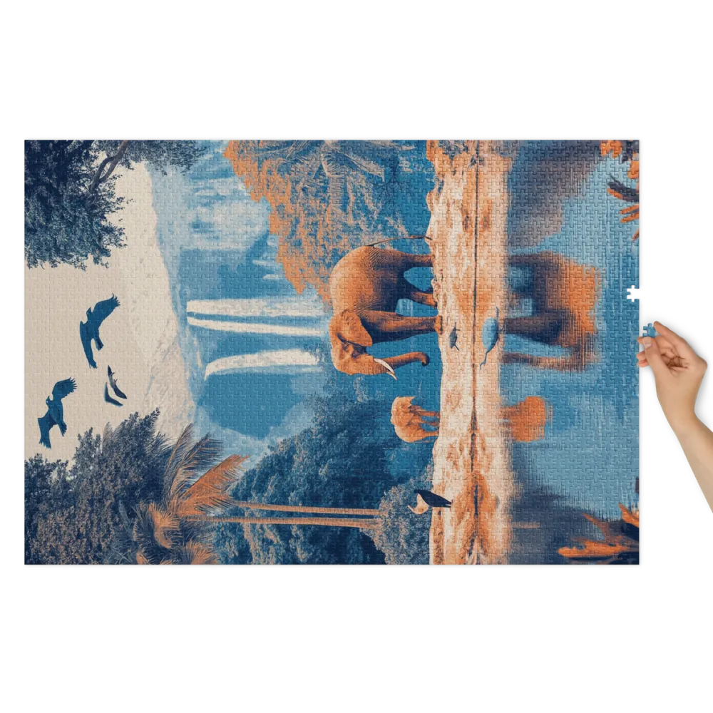 Oase der Riesen 
 Puzzle in Metalldose