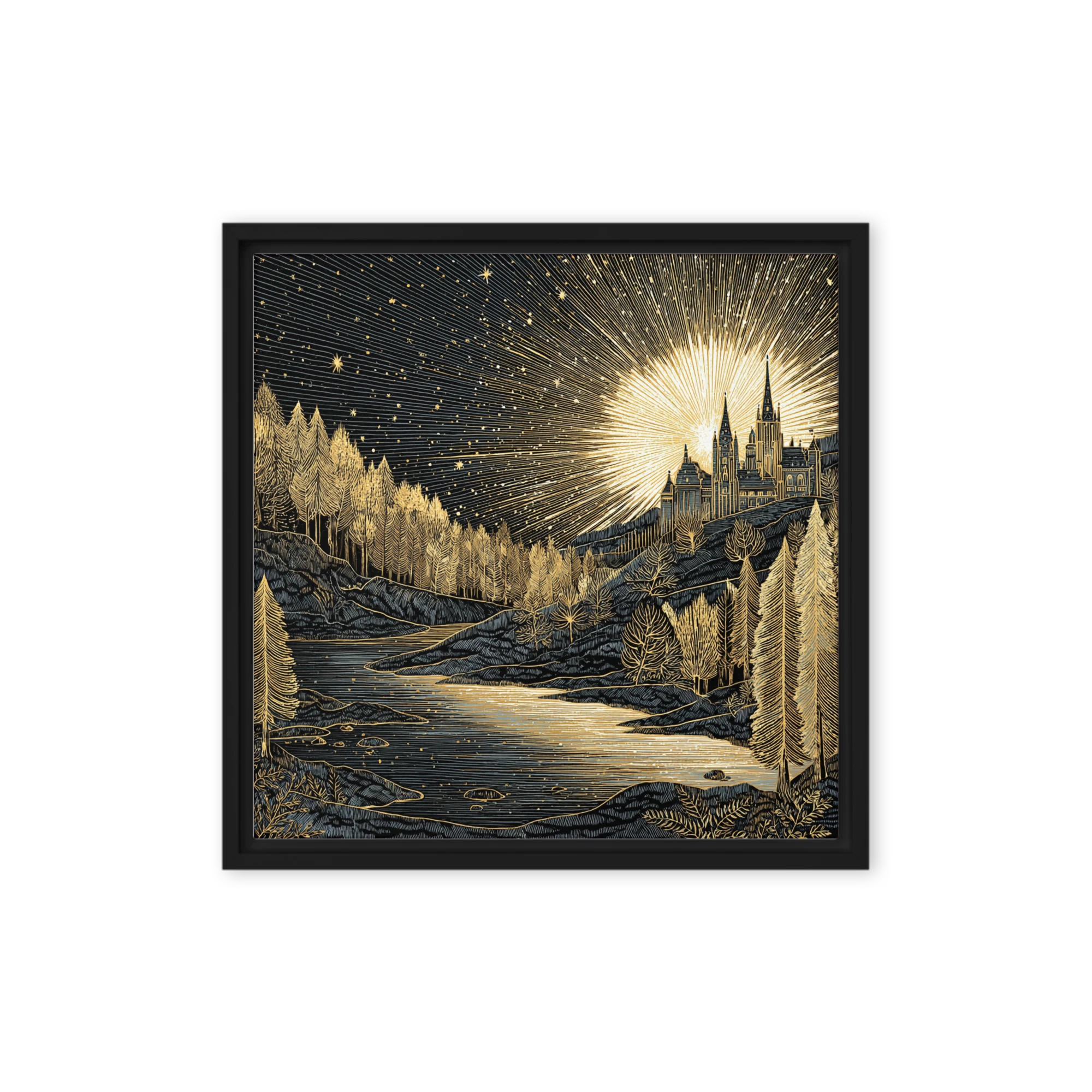 Gilded Castle at Dawn