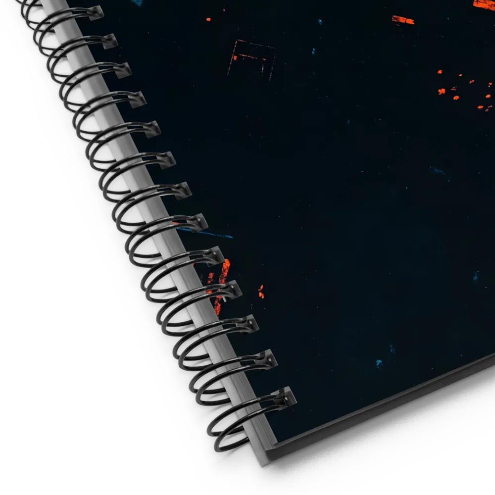 Urban Duality: Azure and Ember 
 Spiral Notebook | 140 pages