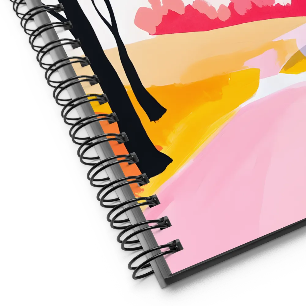 Colorful Woodland Stream 
 Spiral Notebook | 140 pages