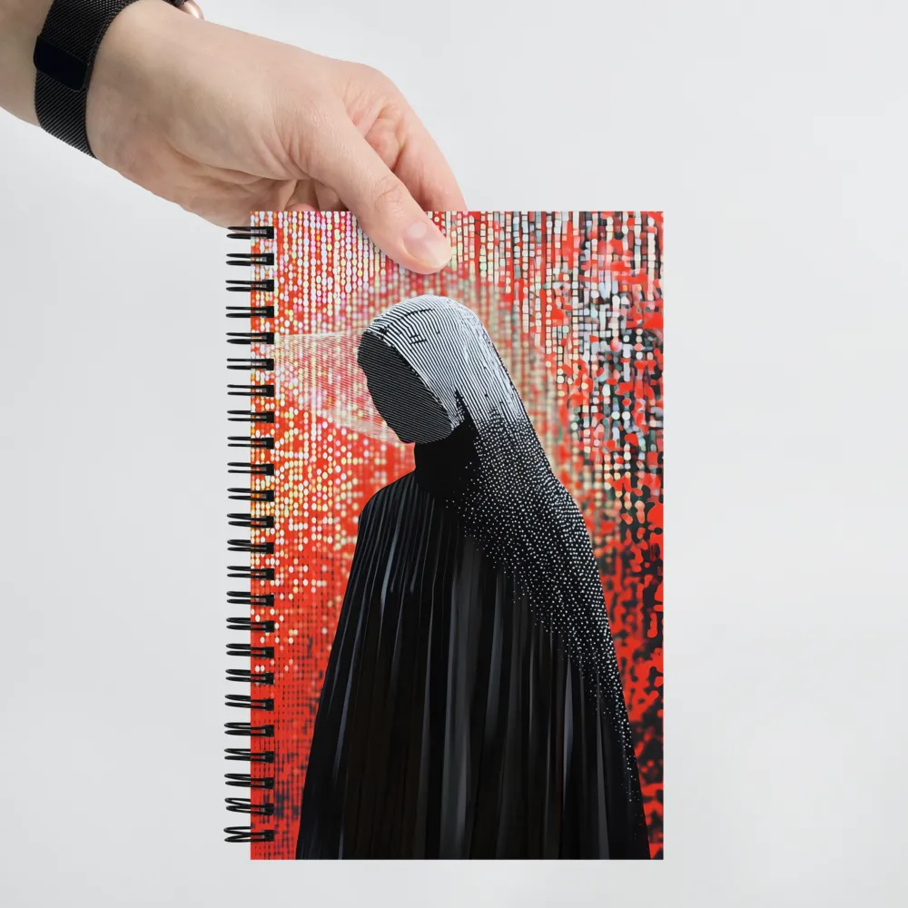 Glitch Fashion Portrait 
 Spiral Notebook | 140 pages