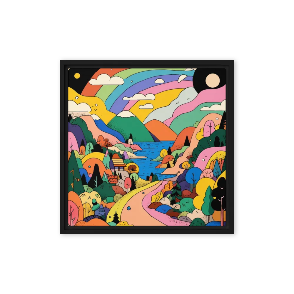 Rainbow Valley Road 
 Canvas | 8″x 8″