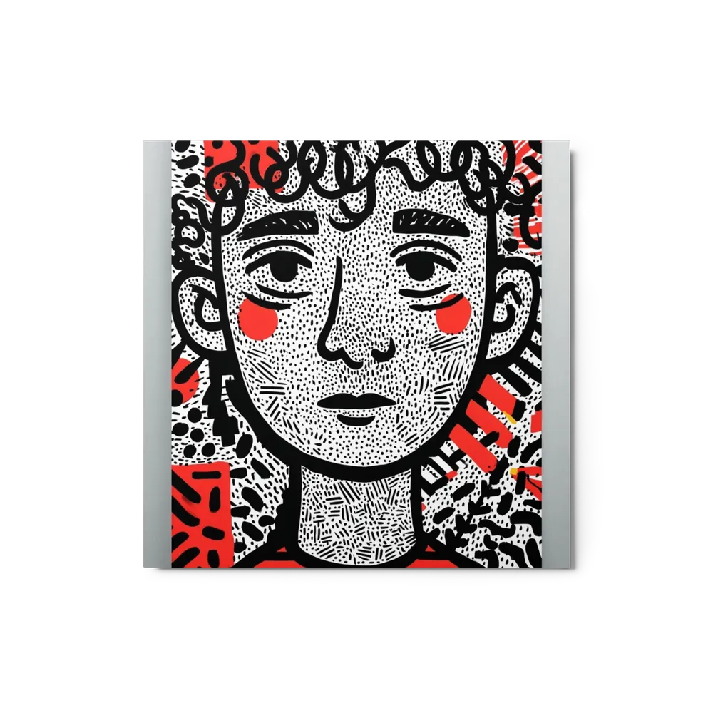 Dotted Red Portrait | Art Print